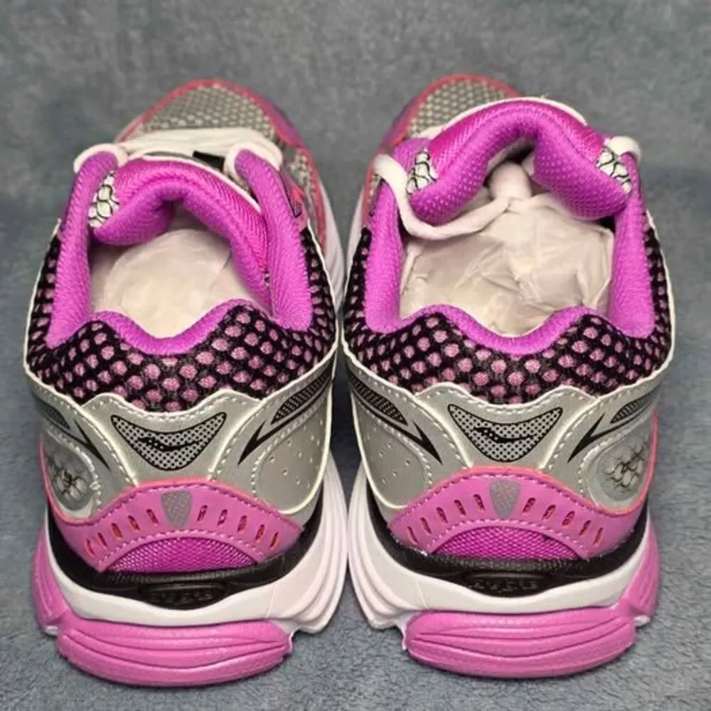 Saucony Omni 9 KDZ Silver Purple Black Shoes Youth Size 5.5M or Womens Size 7